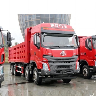 Dongfeng Liuqi Chenglong H70 di seconda mano 8X4 375hp 8.6m Dump Truck con potenza combinata