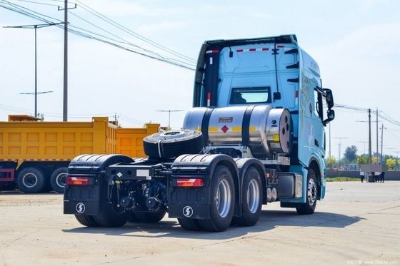 Shaanxi Qi Delong X6000 4*2 6*6 6*4 371 375 CNG LNG Truck con trasmissione