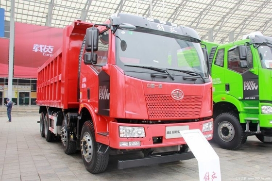 Hot FAW Jiefang J6L Camion pesante da 350 CV 8X4 6X4 375 CV Camion spazzatura con fotocamera posteriore a 360°