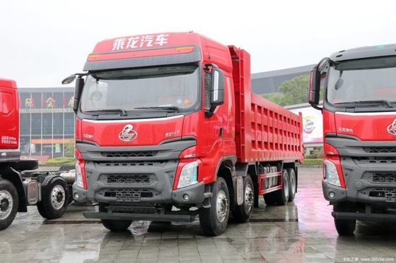 Dongfeng Liuqi Chenglong H70 di seconda mano 8X4 375hp 8.6m Dump Truck con potenza combinata