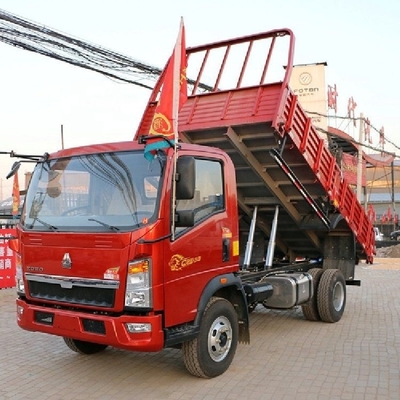 Boutique HOWO Humvee 129 CV 4X2 4.15m Dump Trucks con 100-200L di capacità del serbatoio del carburante