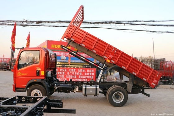 Boutique HOWO Humvee 129 CV 4X2 4.15m Dump Trucks con 100-200L di capacità del serbatoio del carburante