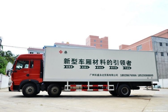 240cv 6x2 9,5 metri furgone per caldo usato da National Heavy Truck HOWO T5G
