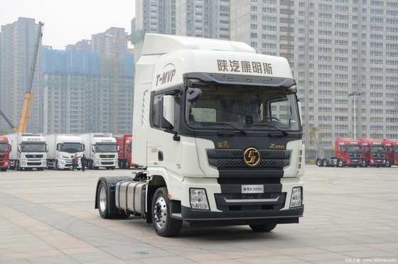 Shacman X3000 6X4 LNG Traktor Truck 430HP con pneumatico del sedile del conducente 10R22.5