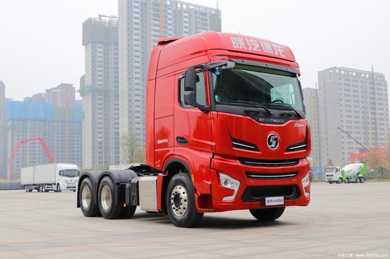 Shaanxi Auto X6000 560HP 6X4 testa del camion a trazione automatica con capacità del serbatoio ≥ 600L